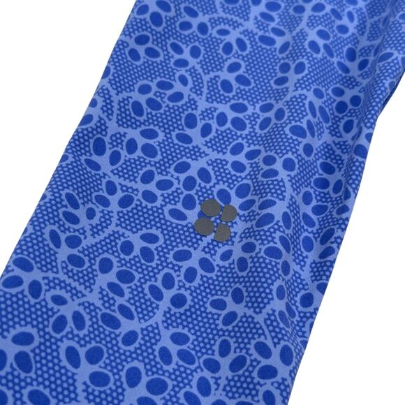 Sweaty Betty Power Workout Leggings Women’s 0-2 Blue Graphic Print Stretch New - Picture 4 of 10